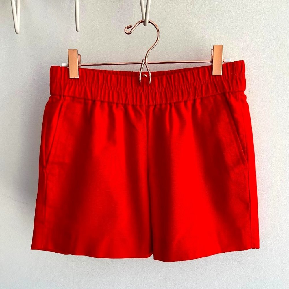 J. Crew Womens Orange Pull-On Cotton Boardwalk Shorts